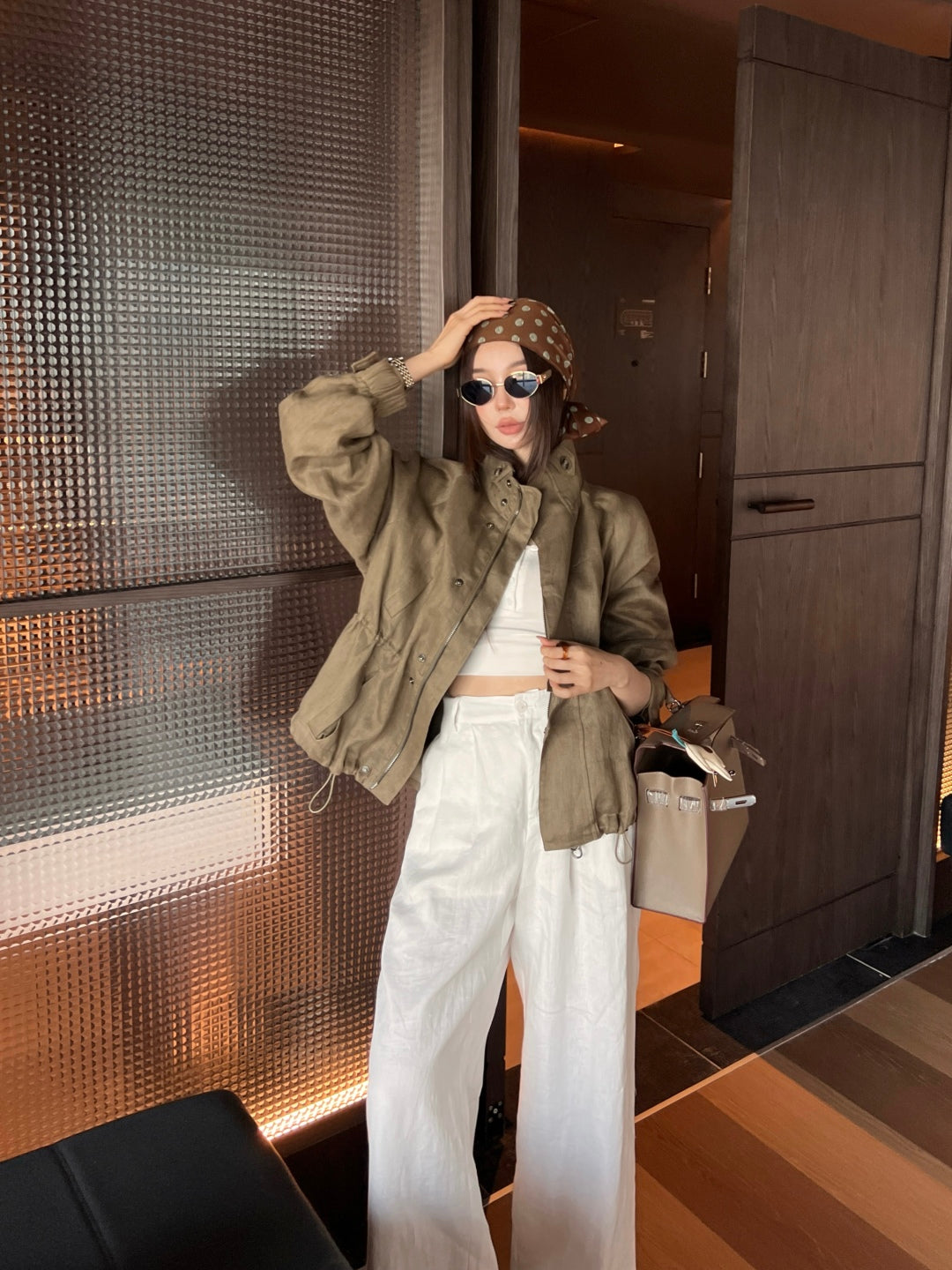 Loro 25fw drawstring jacket