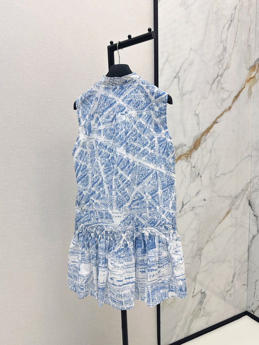 CD 25fw printed dress