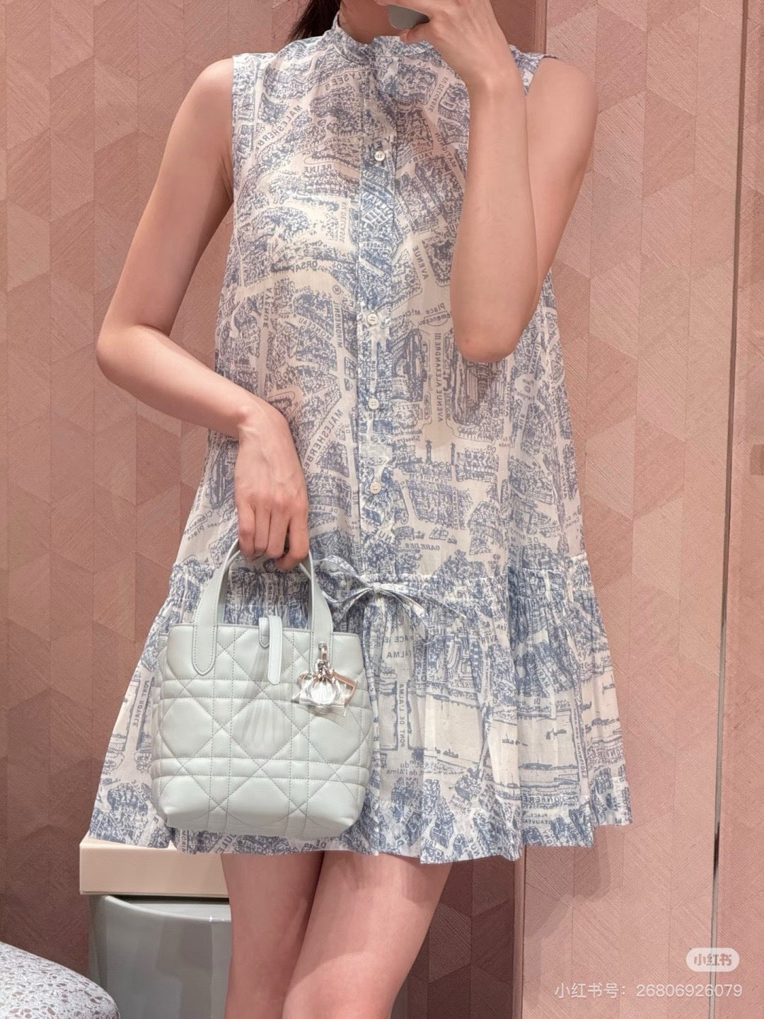 CD 25fw printed dress