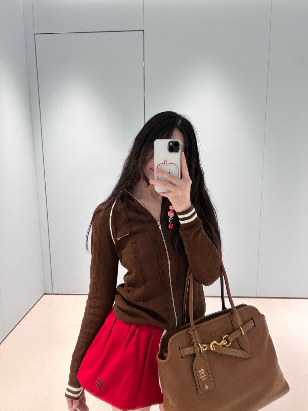 Miu 25fw knitted jacket