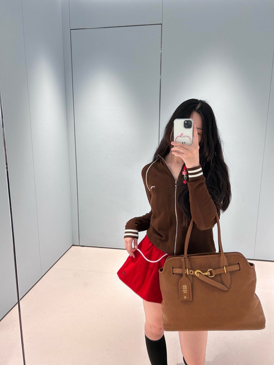 Miu 25fw knitted jacket