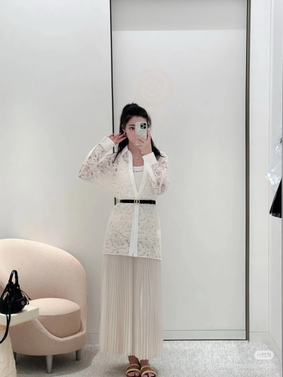 CD 25fw lace shirt