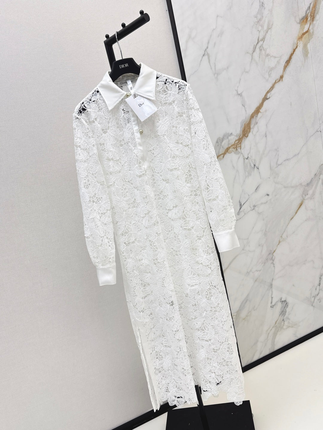 CD 25fw lace shirt dress
