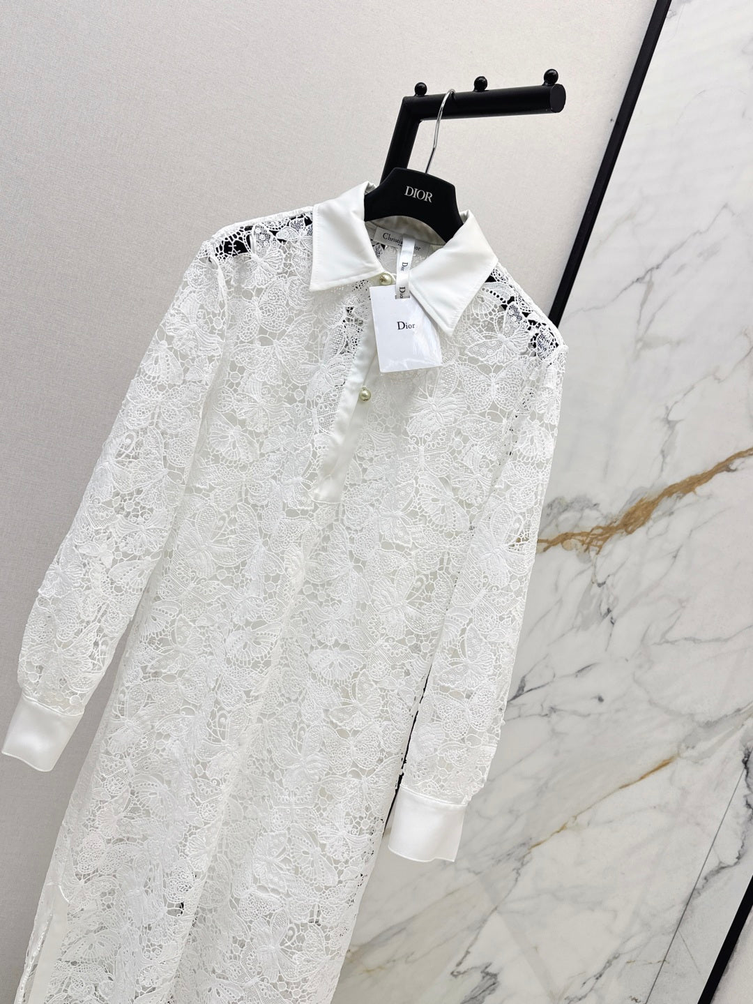 CD 25fw lace shirt dress