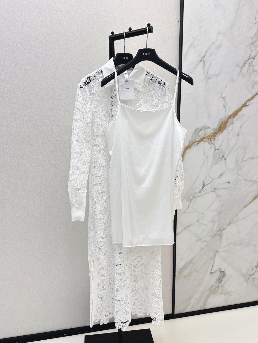 CD 25fw lace shirt dress