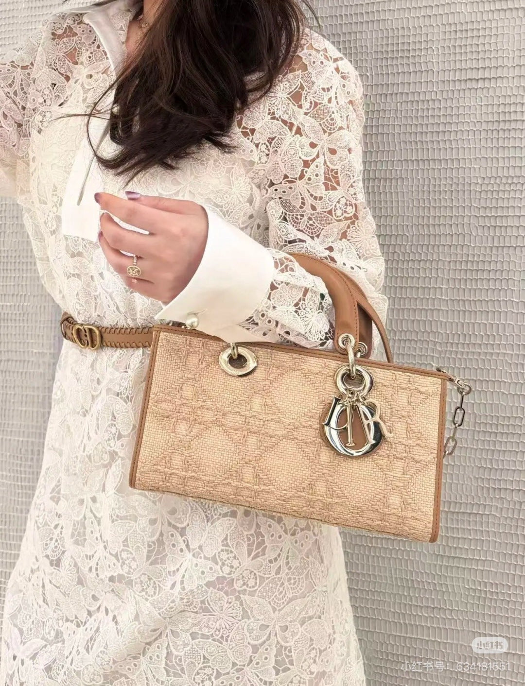 CD 25fw lace shirt dress