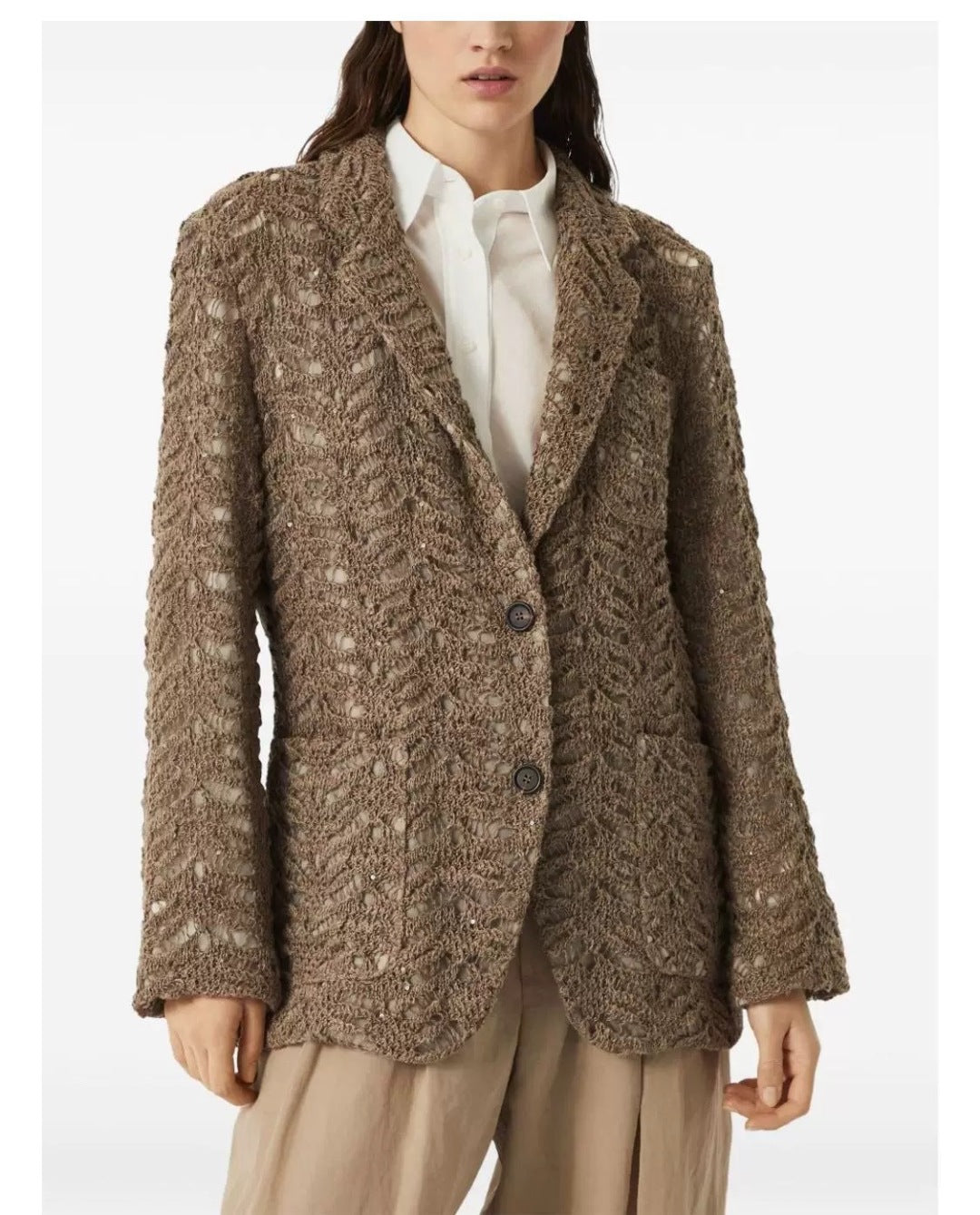Brune 25fw hollow blazer