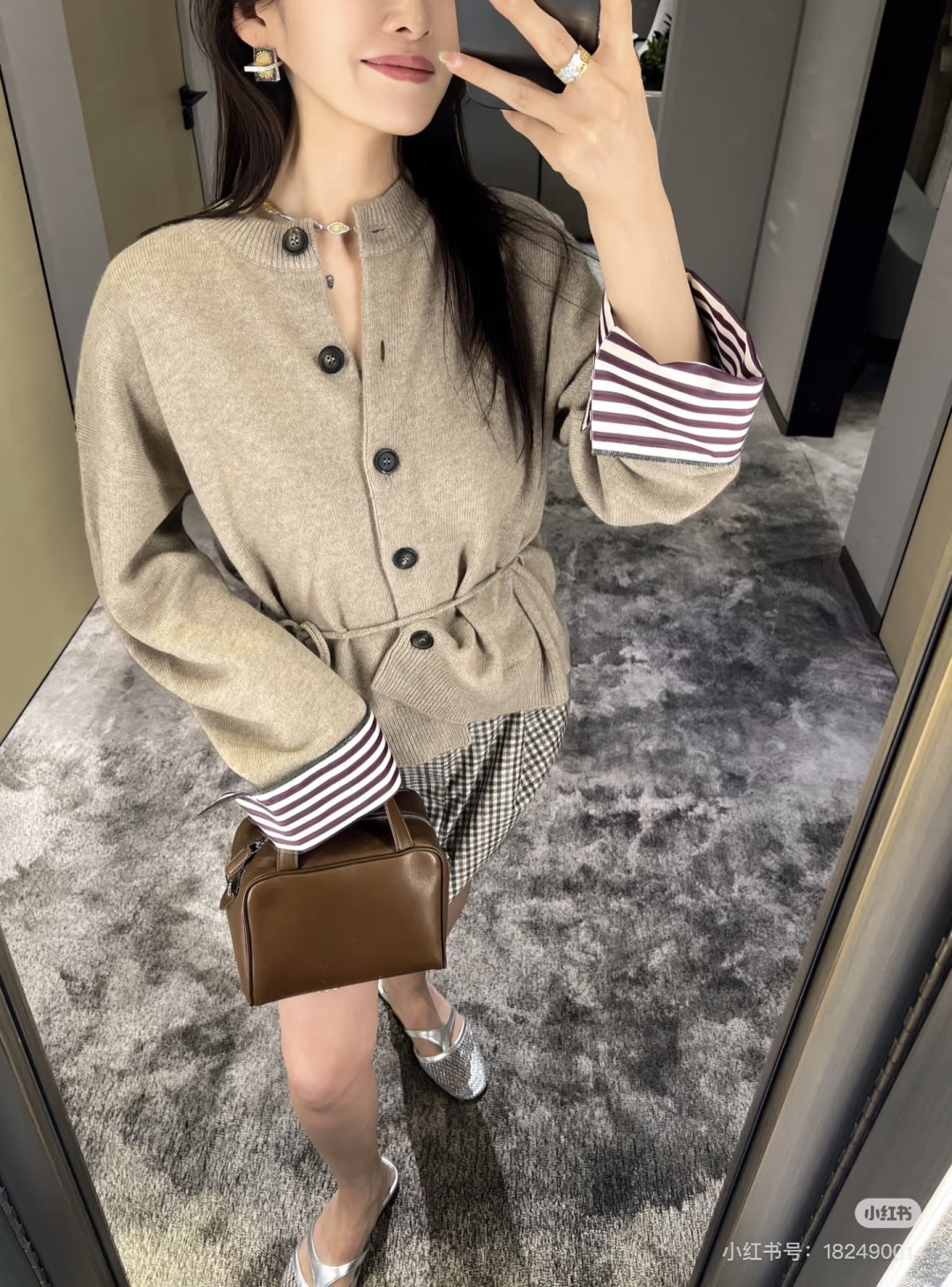Brune 25fw cashmere cardigan