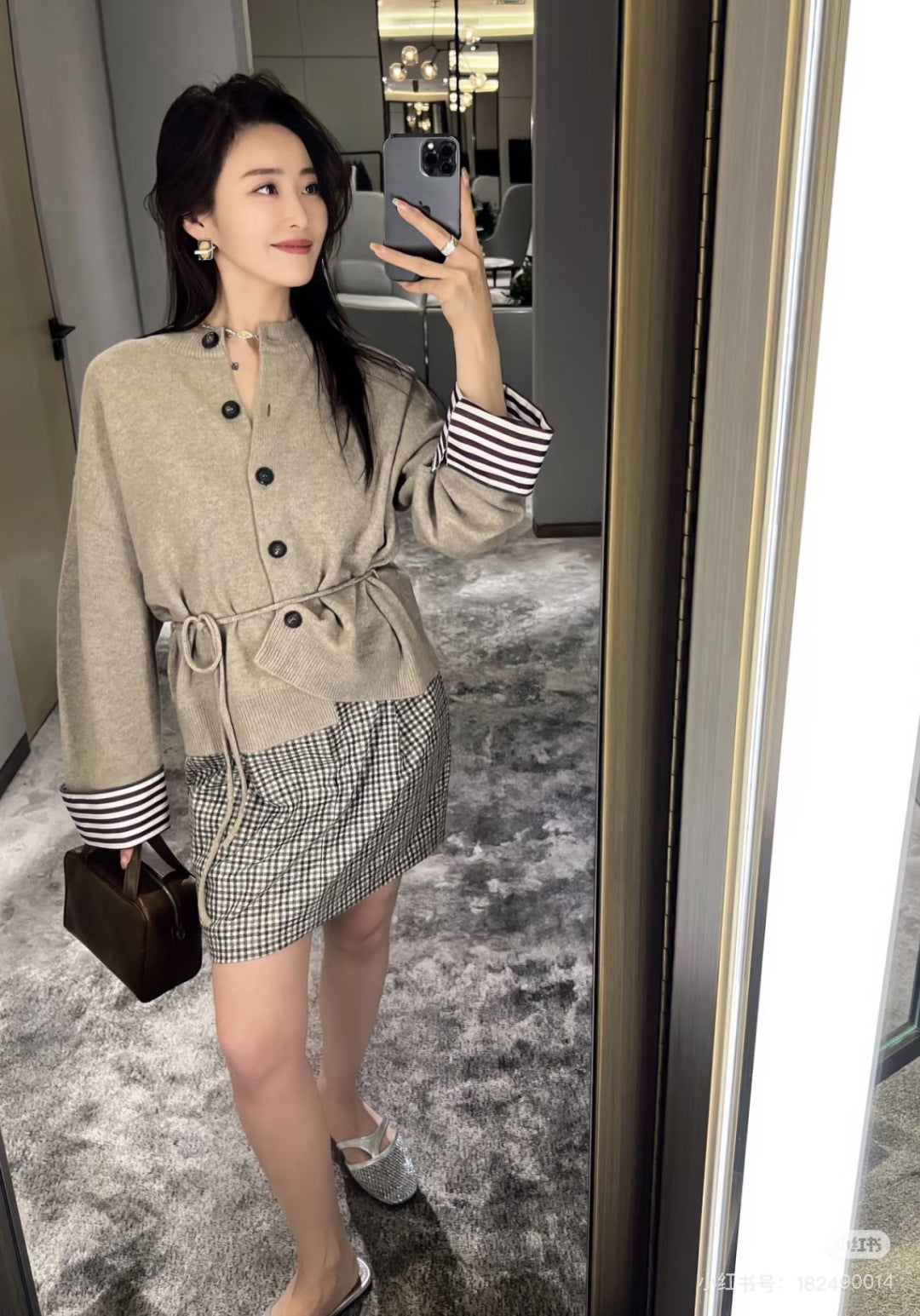 Brune 25fw cashmere cardigan
