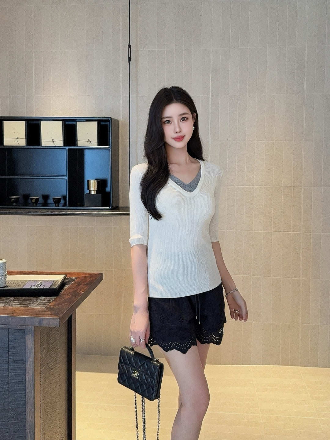Brune 25fw knitted shirt