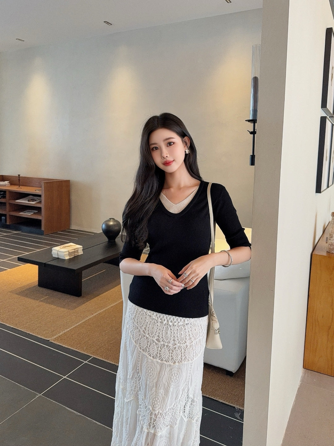 Brune 25fw knitted shirt