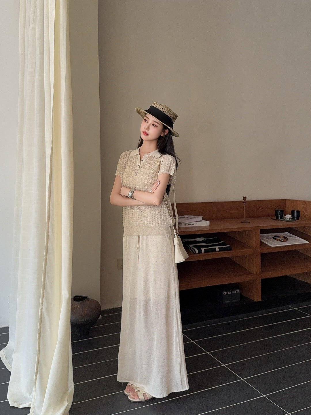 Loro 25fw knitted suit