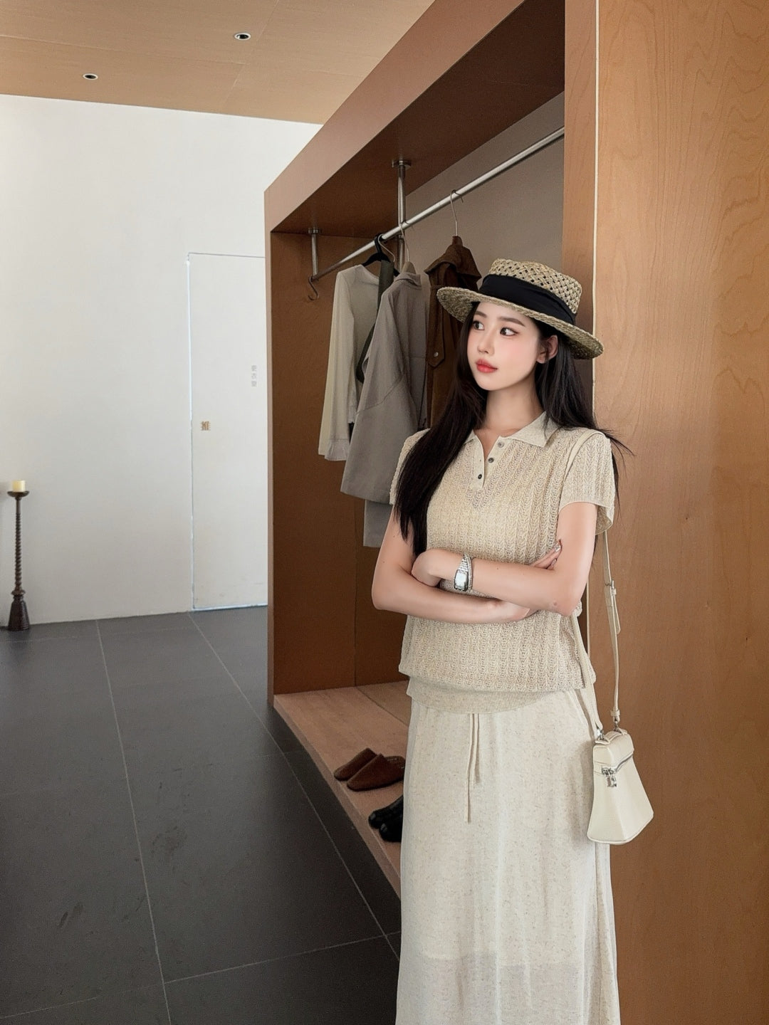 Loro 25fw knitted suit