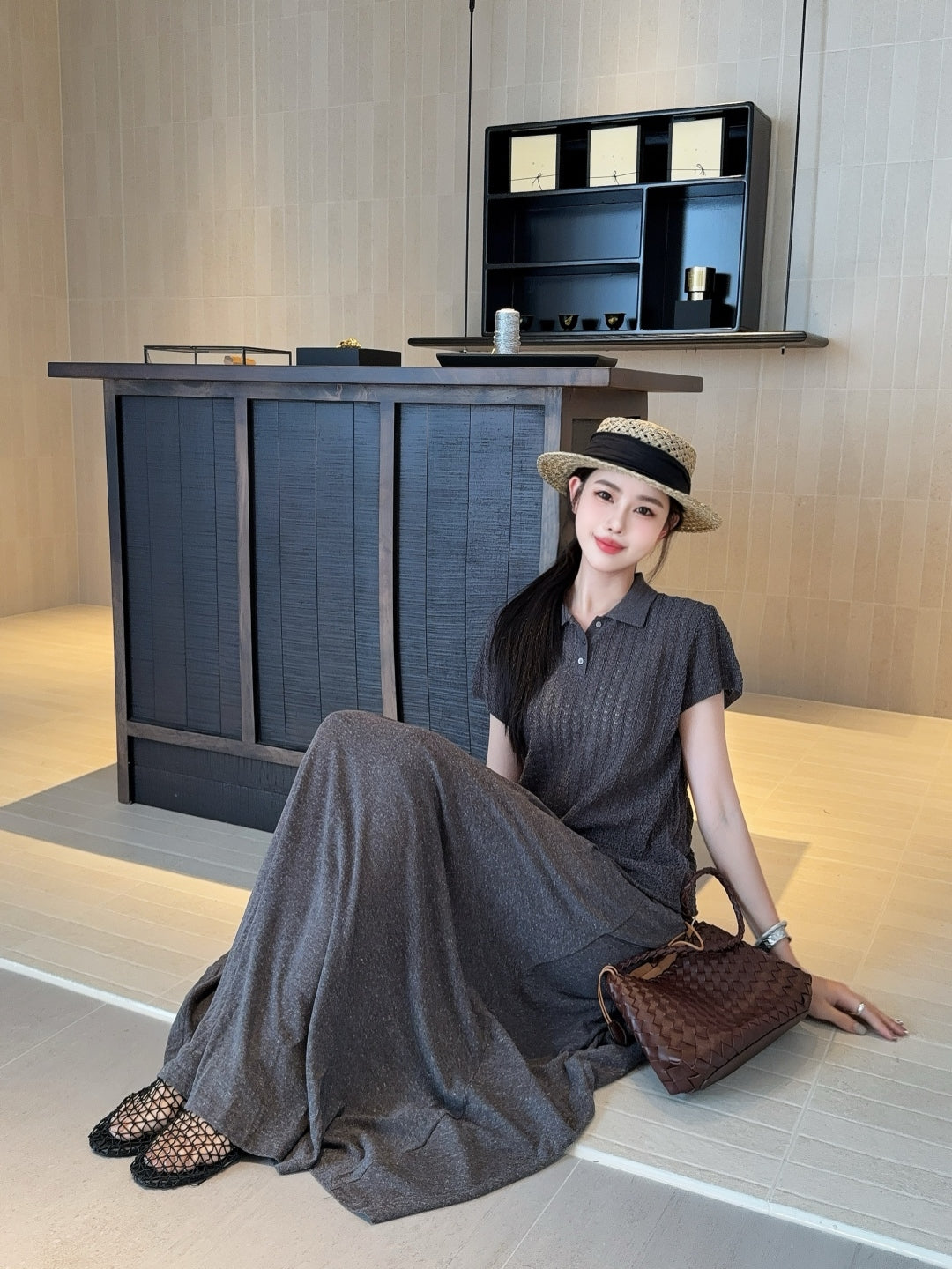 Loro 25fw knitted suit