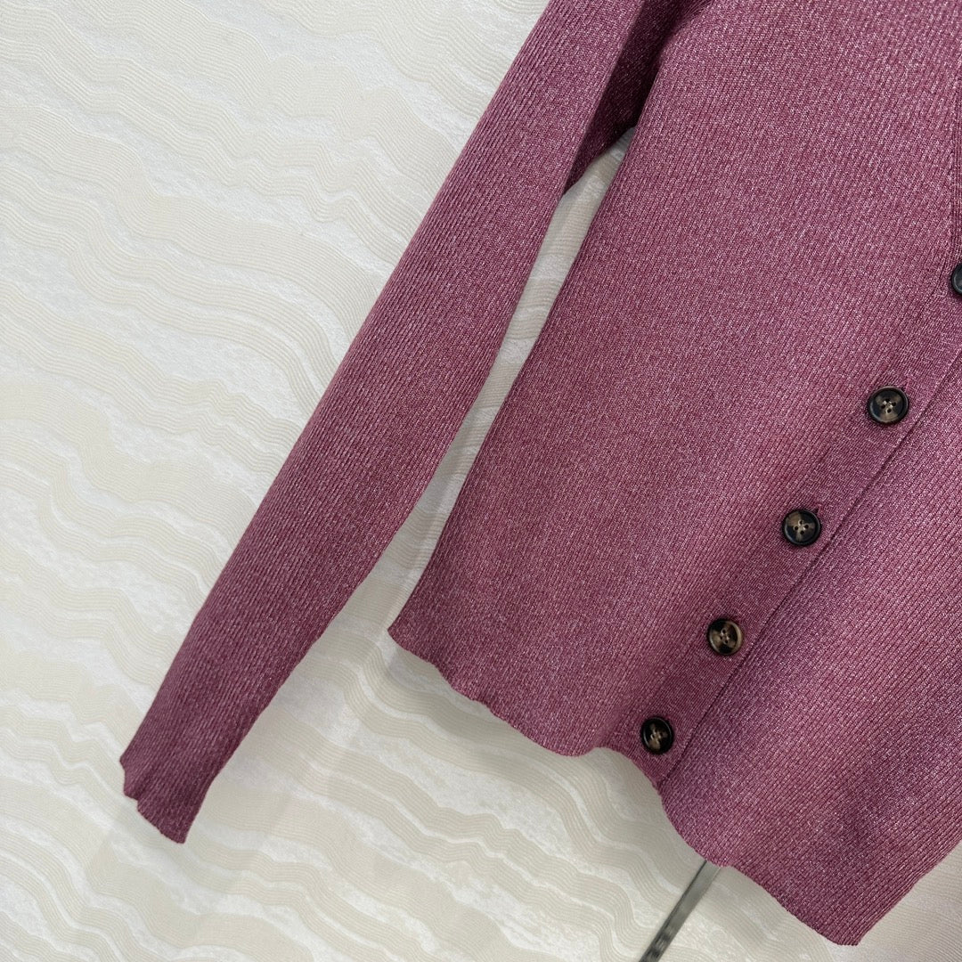 Brune 25fw knitted cardigan vest set
