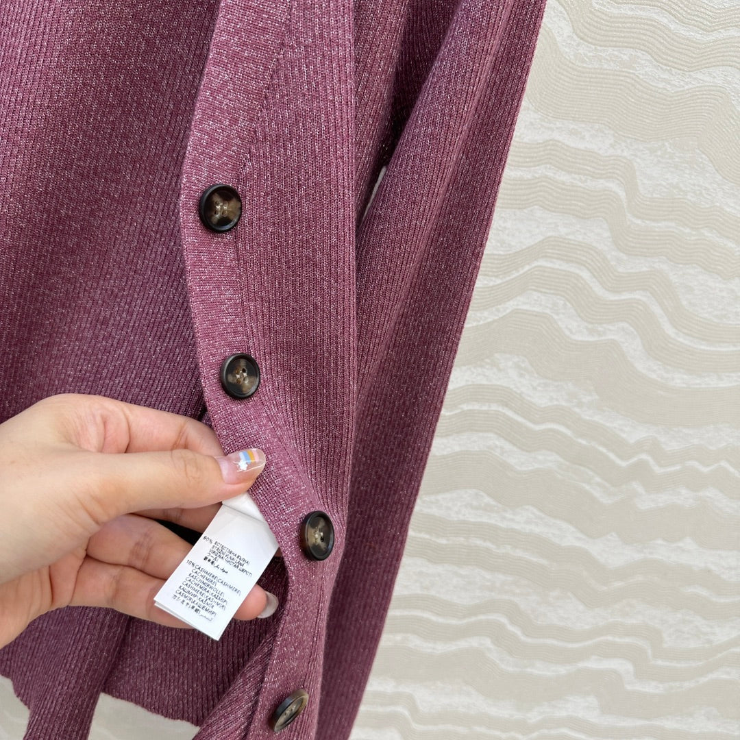 Brune 25fw knitted cardigan vest set