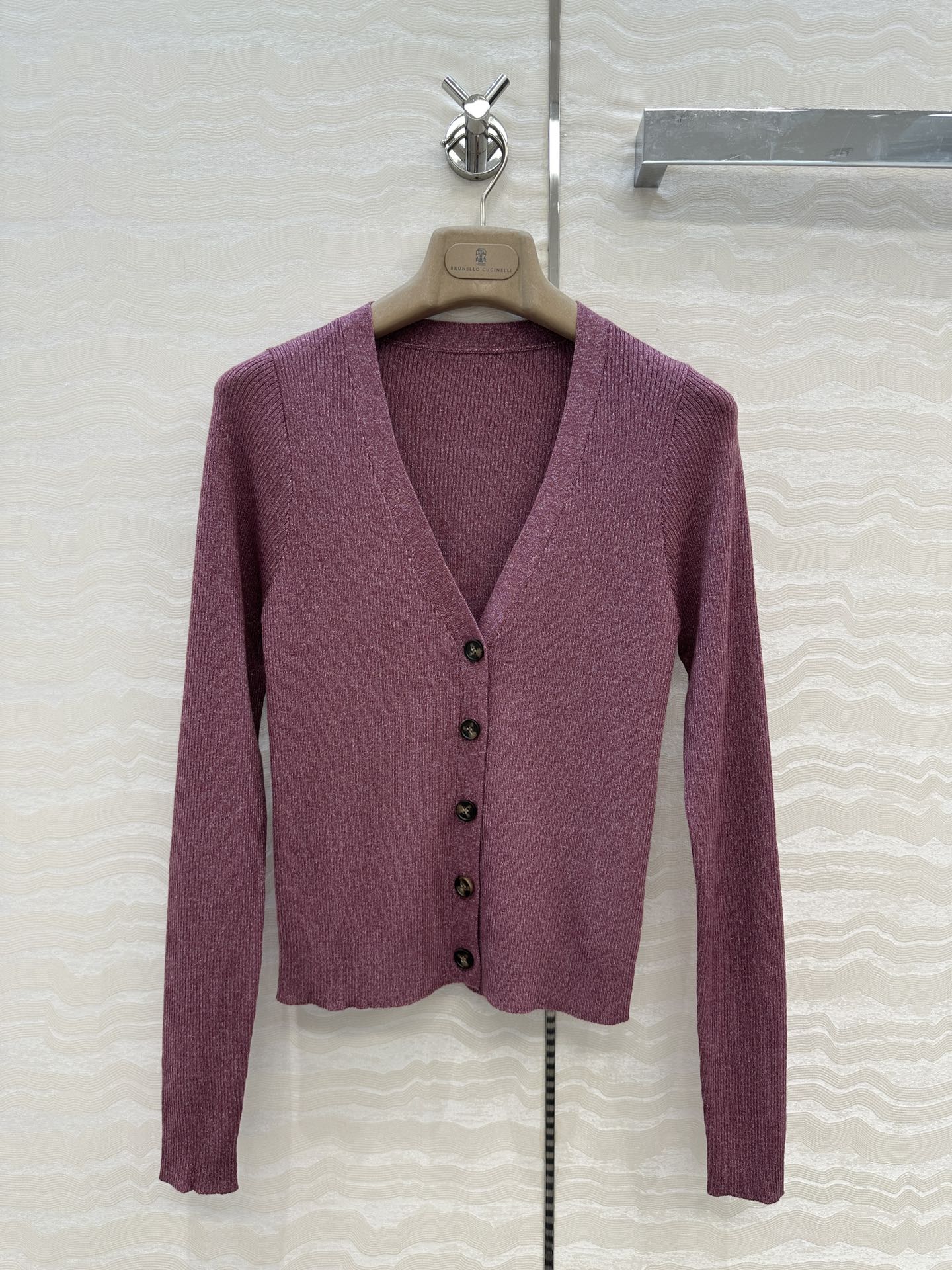 Brune 25fw knitted cardigan vest set