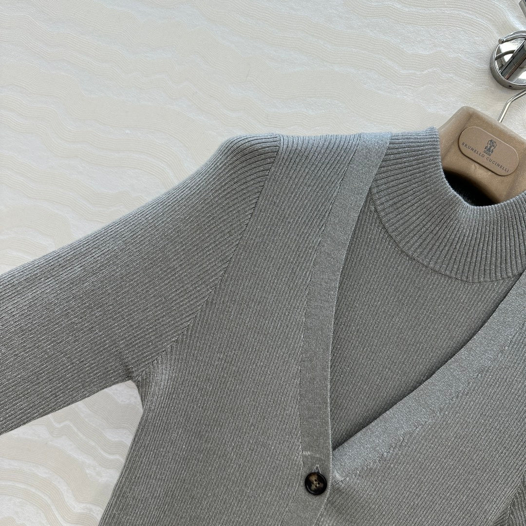 Brune 25fw cardigan vest set