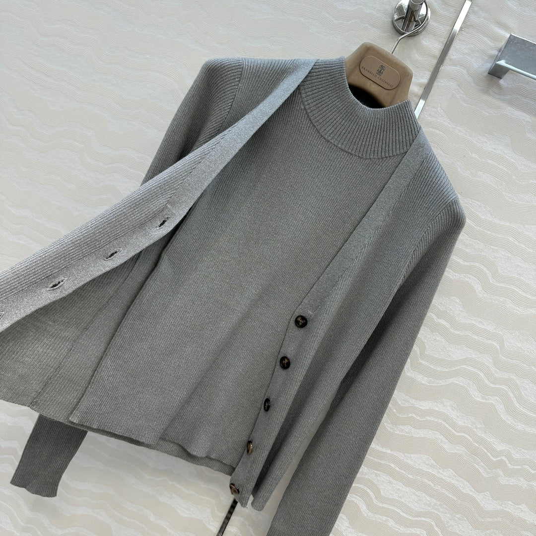 Brune 25fw cardigan vest set