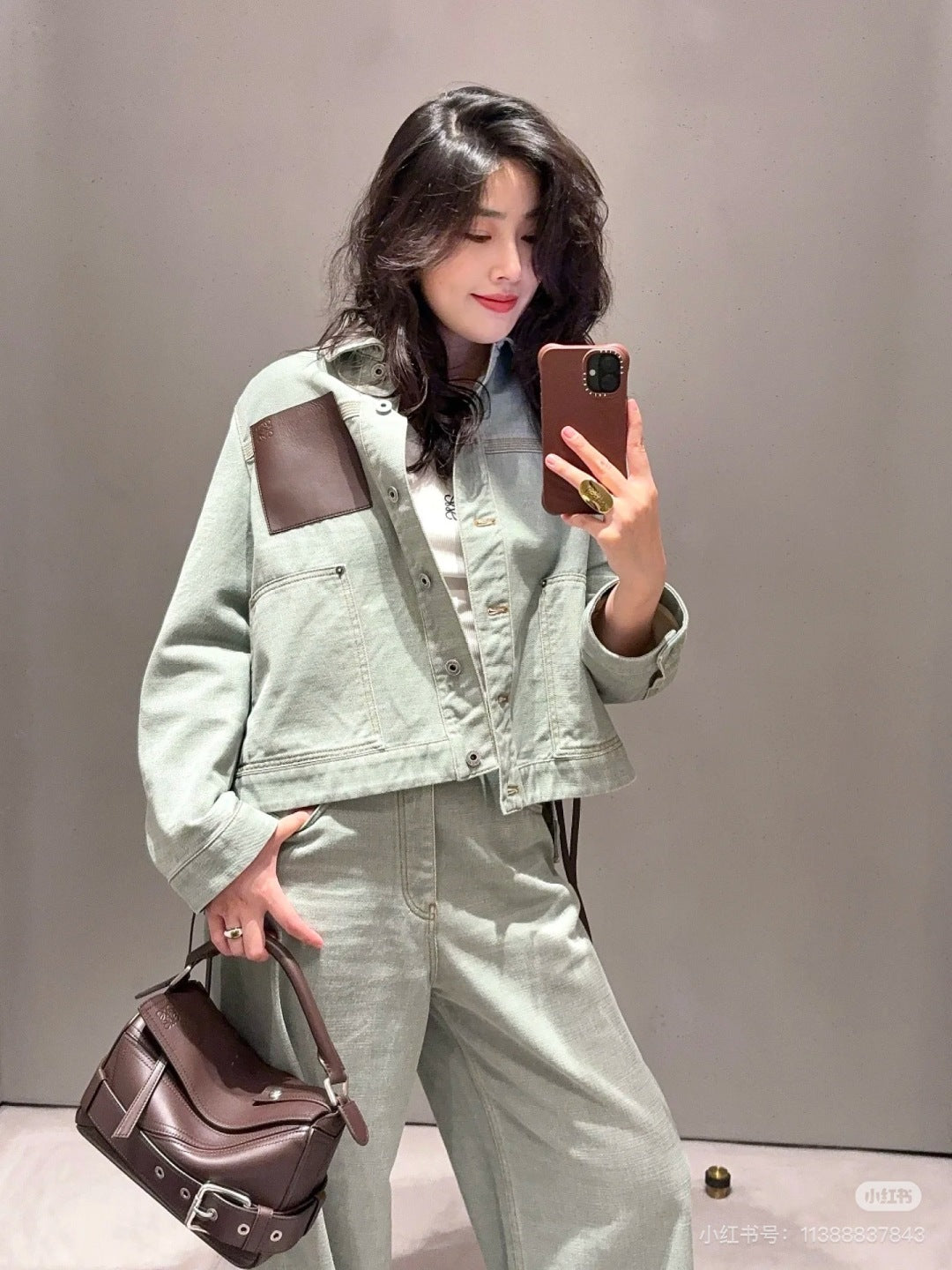 Loe 25fw denim jacket