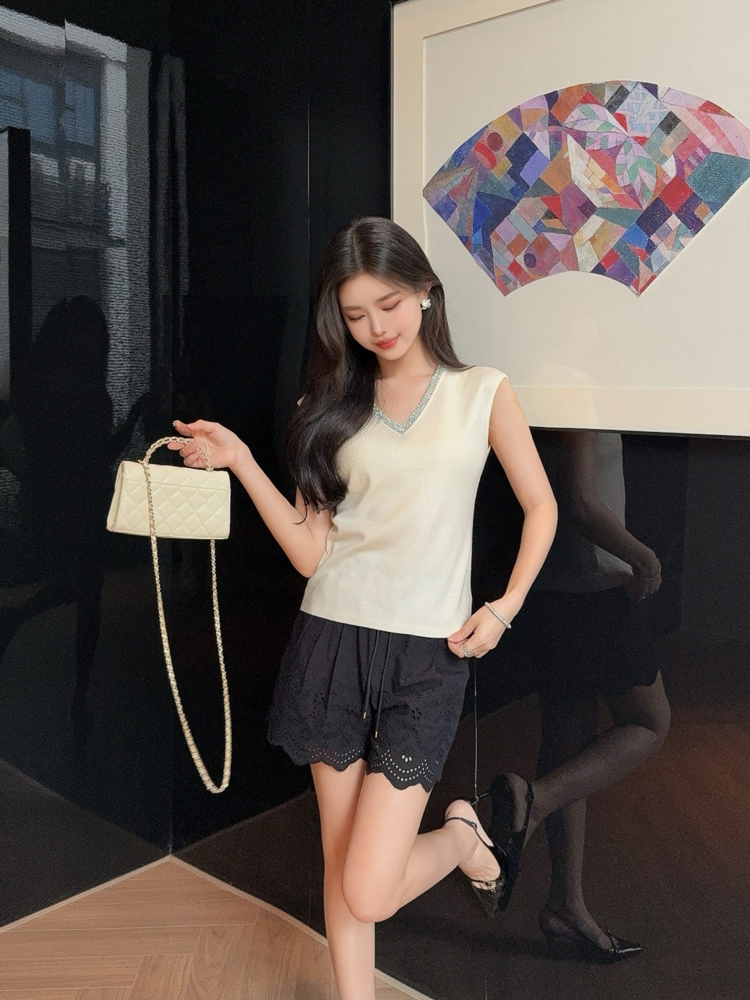 Brune 25fw v-neck vest
