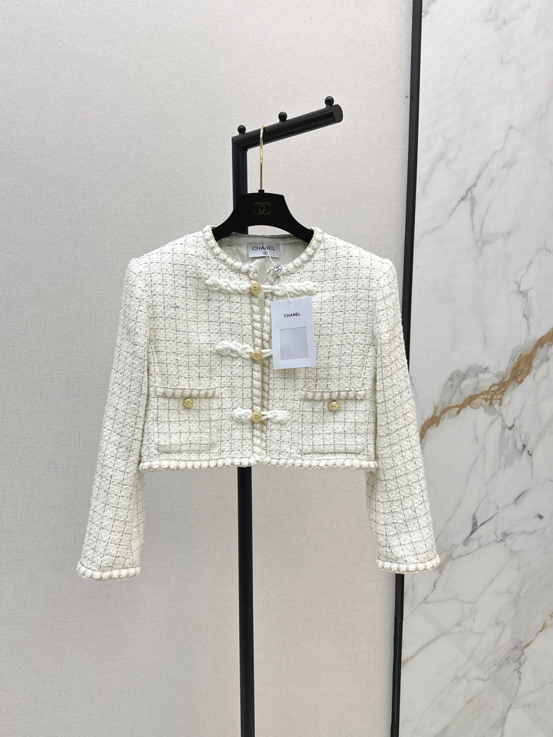 Chan 25fw woven crop jacket