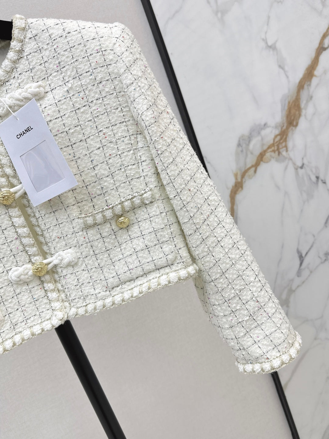 Chan 25fw woven crop jacket