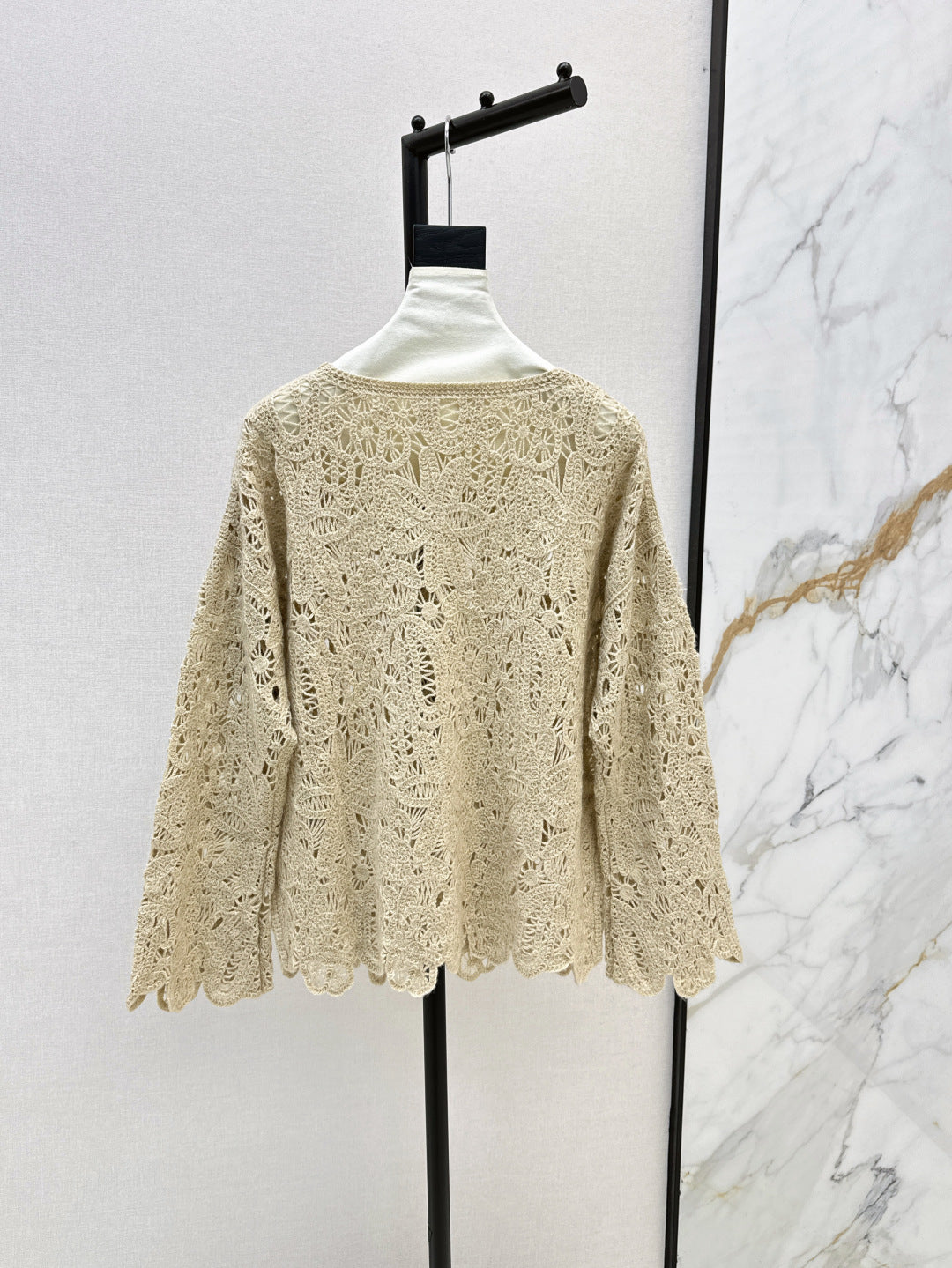 Brune 25fw cashmere hollow sweater