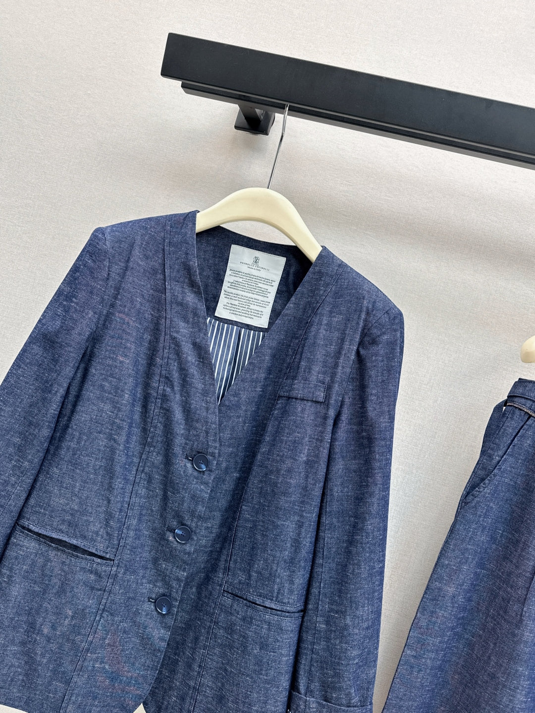 Brune 25fw denim blazer