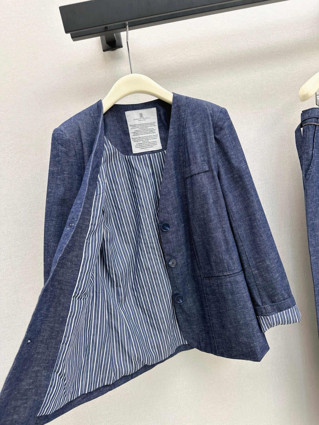 Brune 25fw denim blazer