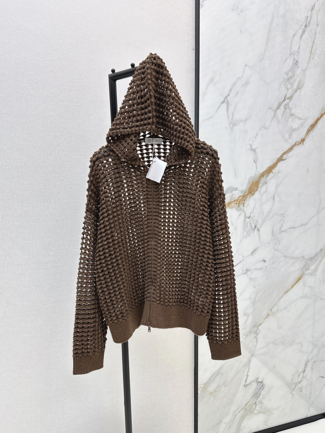 Brune 25fw hollow hoodie