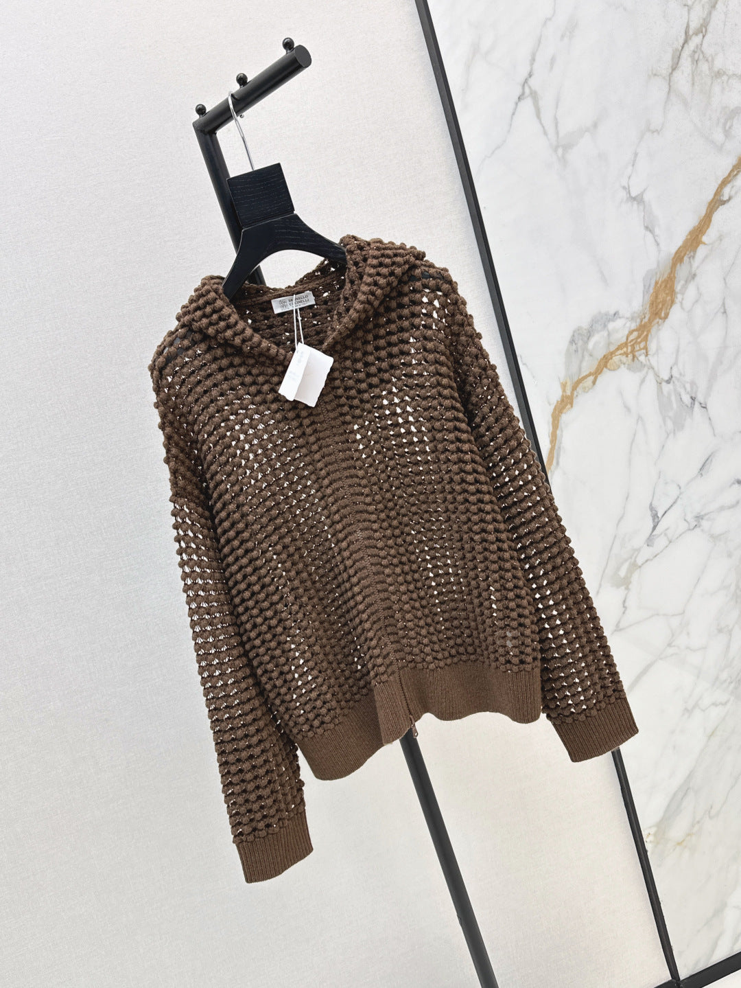 Brune 25fw hollow hoodie