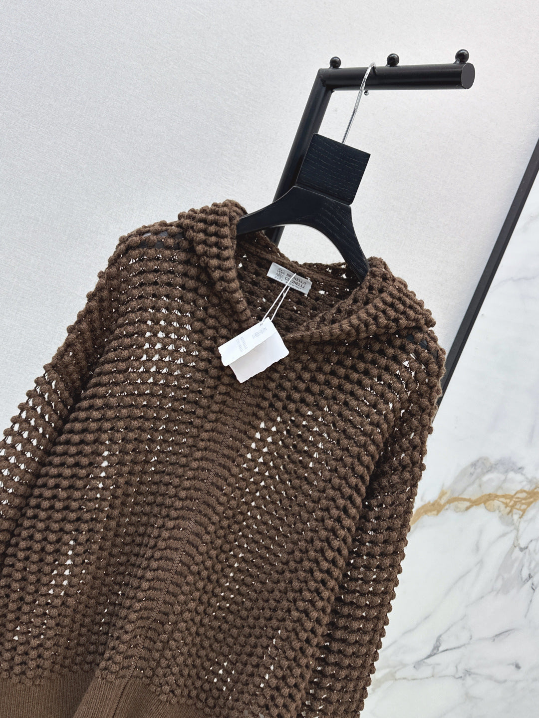 Brune 25fw hollow hoodie