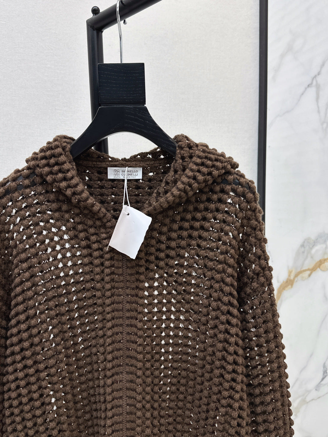 Brune 25fw hollow hoodie