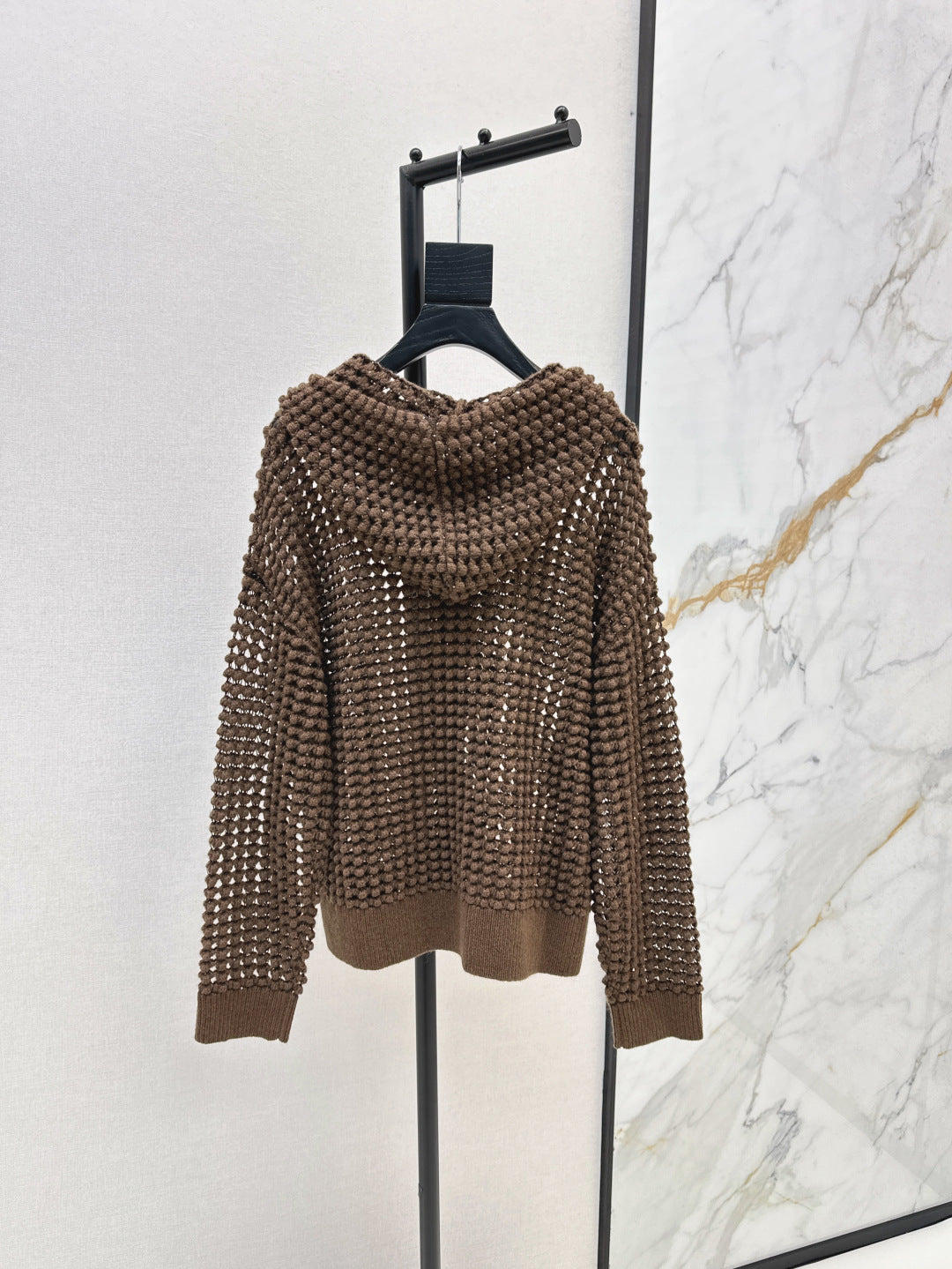 Brune 25fw hollow hoodie