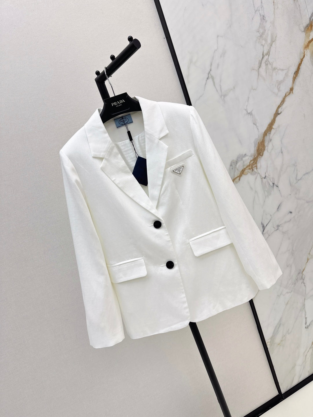 Pra 25fw linen blazer