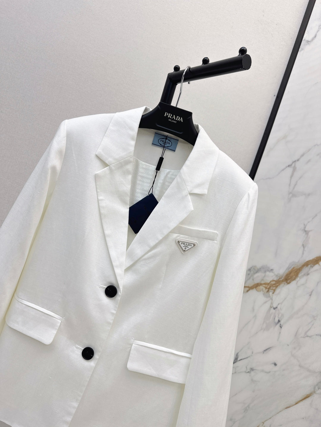 Pra 25fw linen blazer
