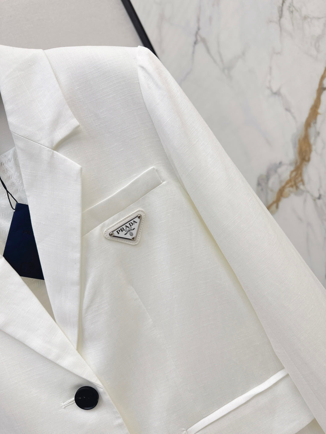 Pra 25fw linen blazer