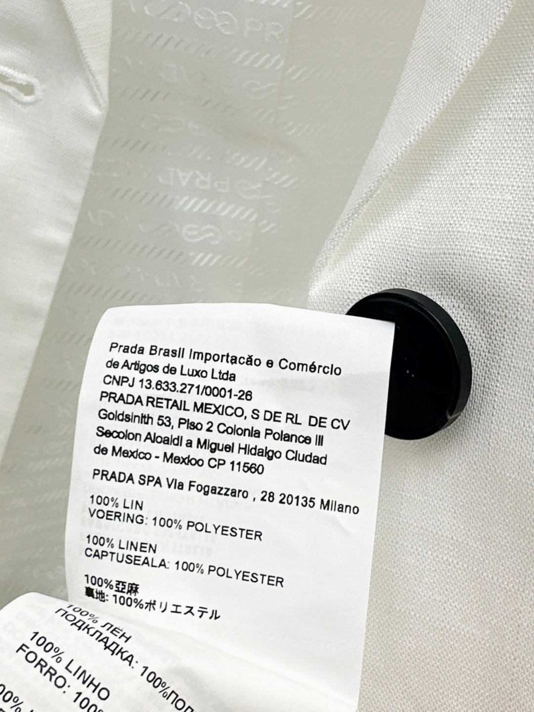 Pra 25fw linen blazer