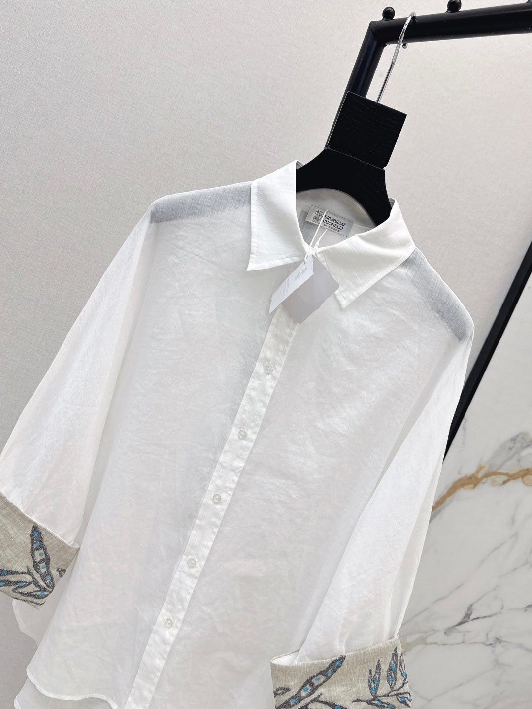 Brune 25fw linen shirt