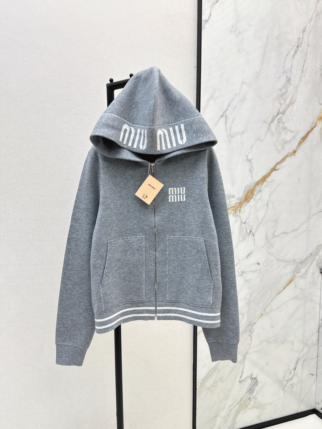 Miu 25fw knitted jacket