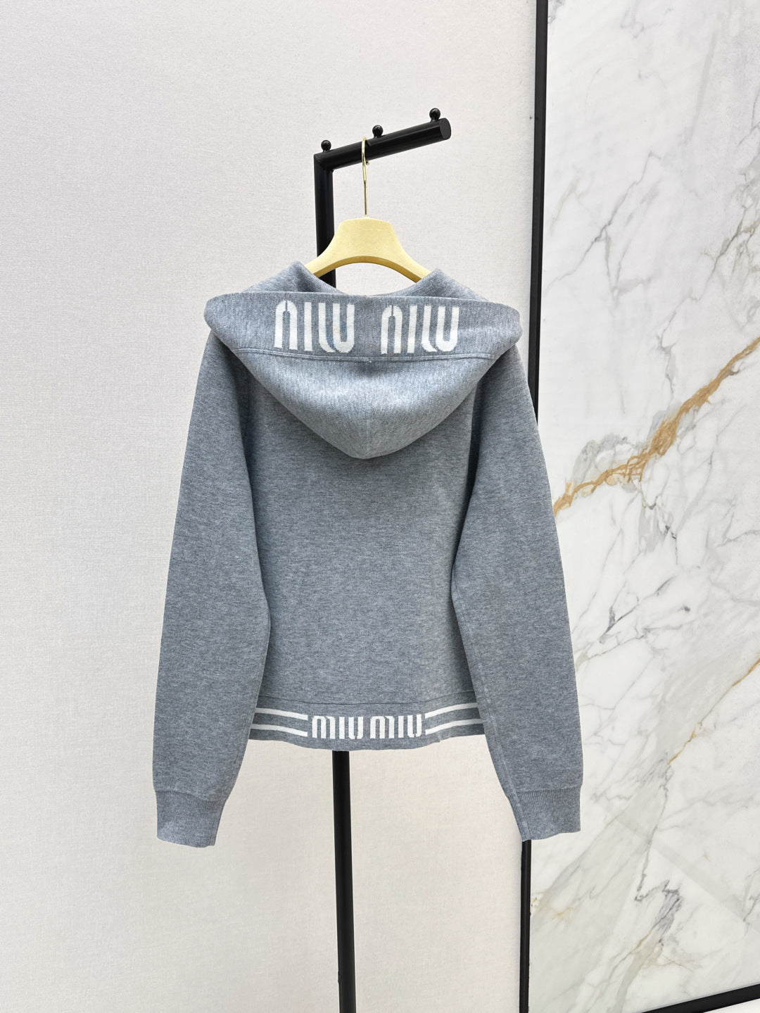Miu 25fw knitted jacket