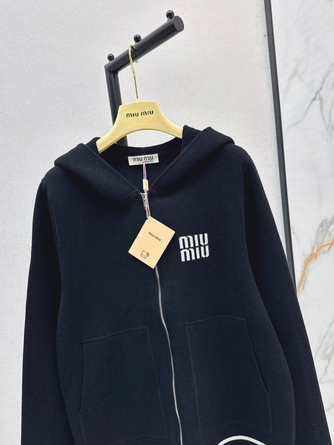 Miu 25fw knitted jacket