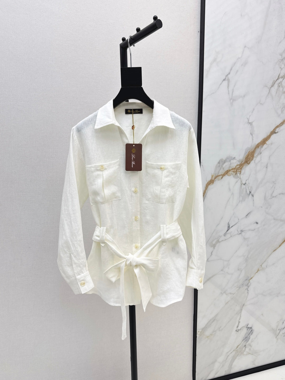 Loro 25fw linen cargo jacket