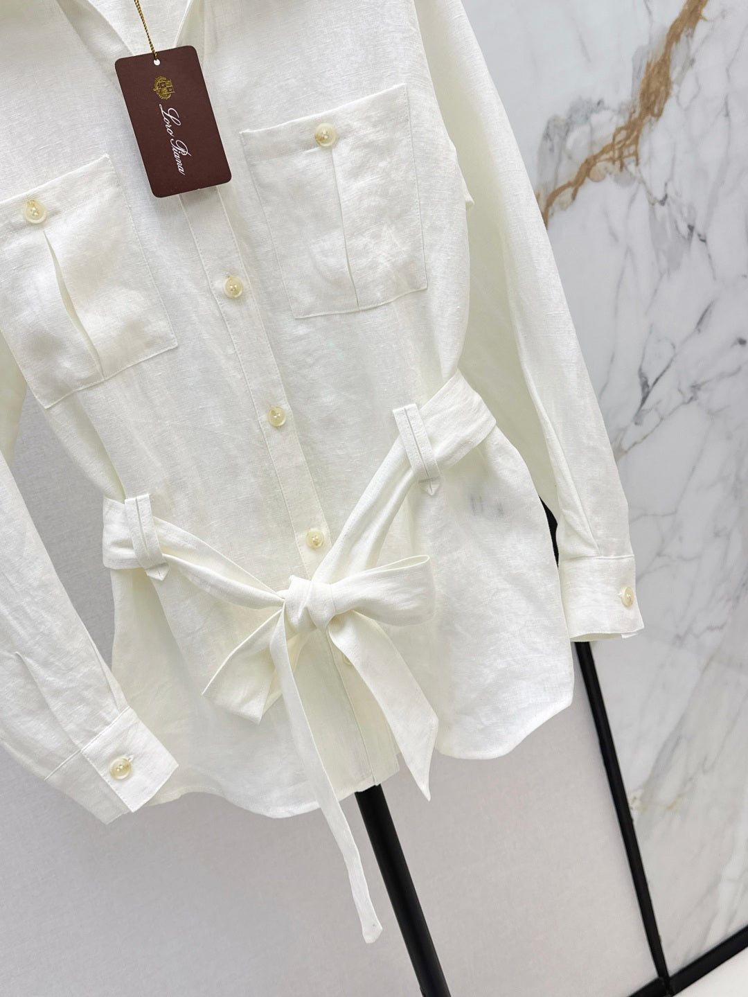 Loro 25fw linen cargo jacket