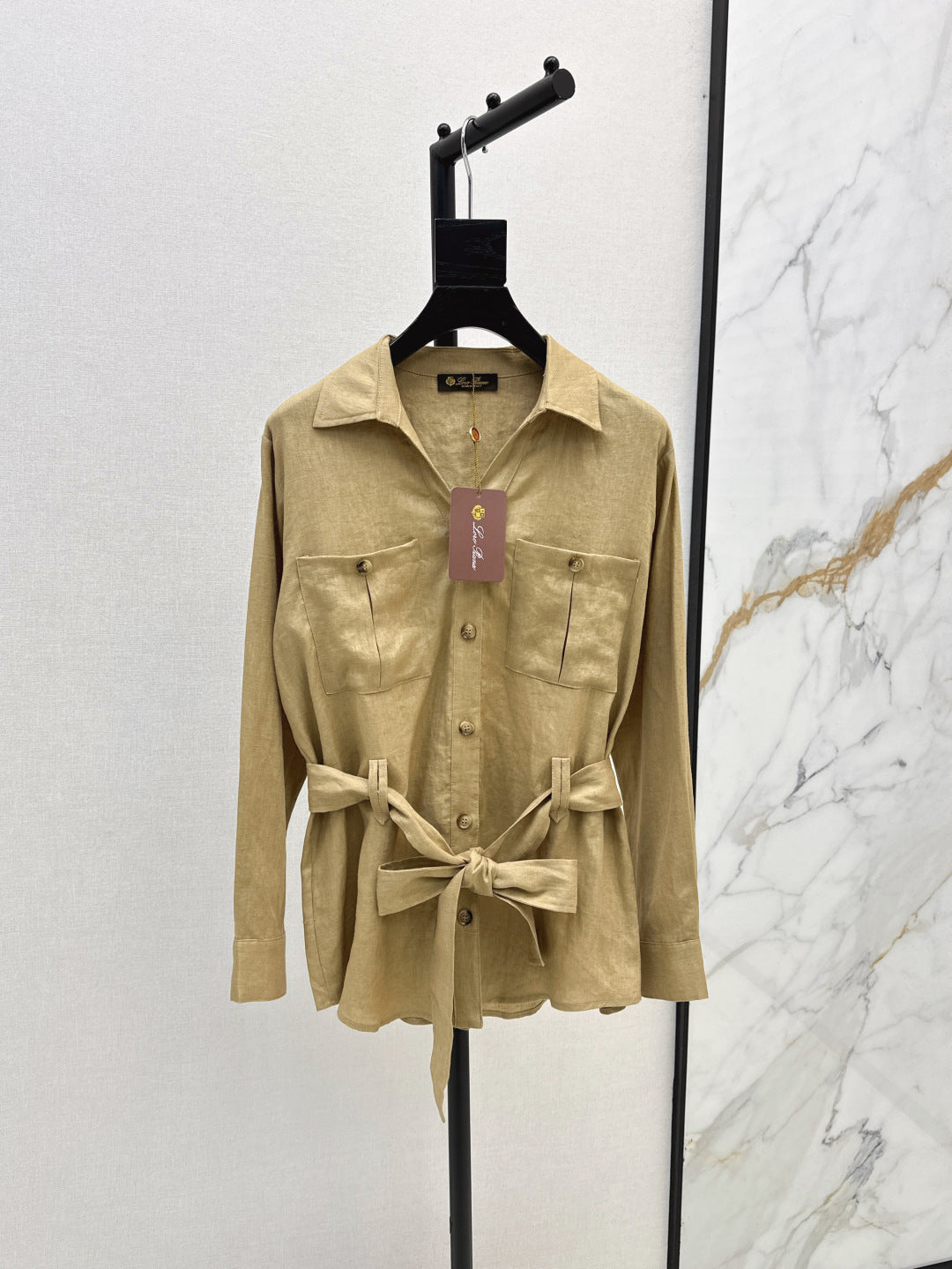 Loro 25fw linen cargo jacket