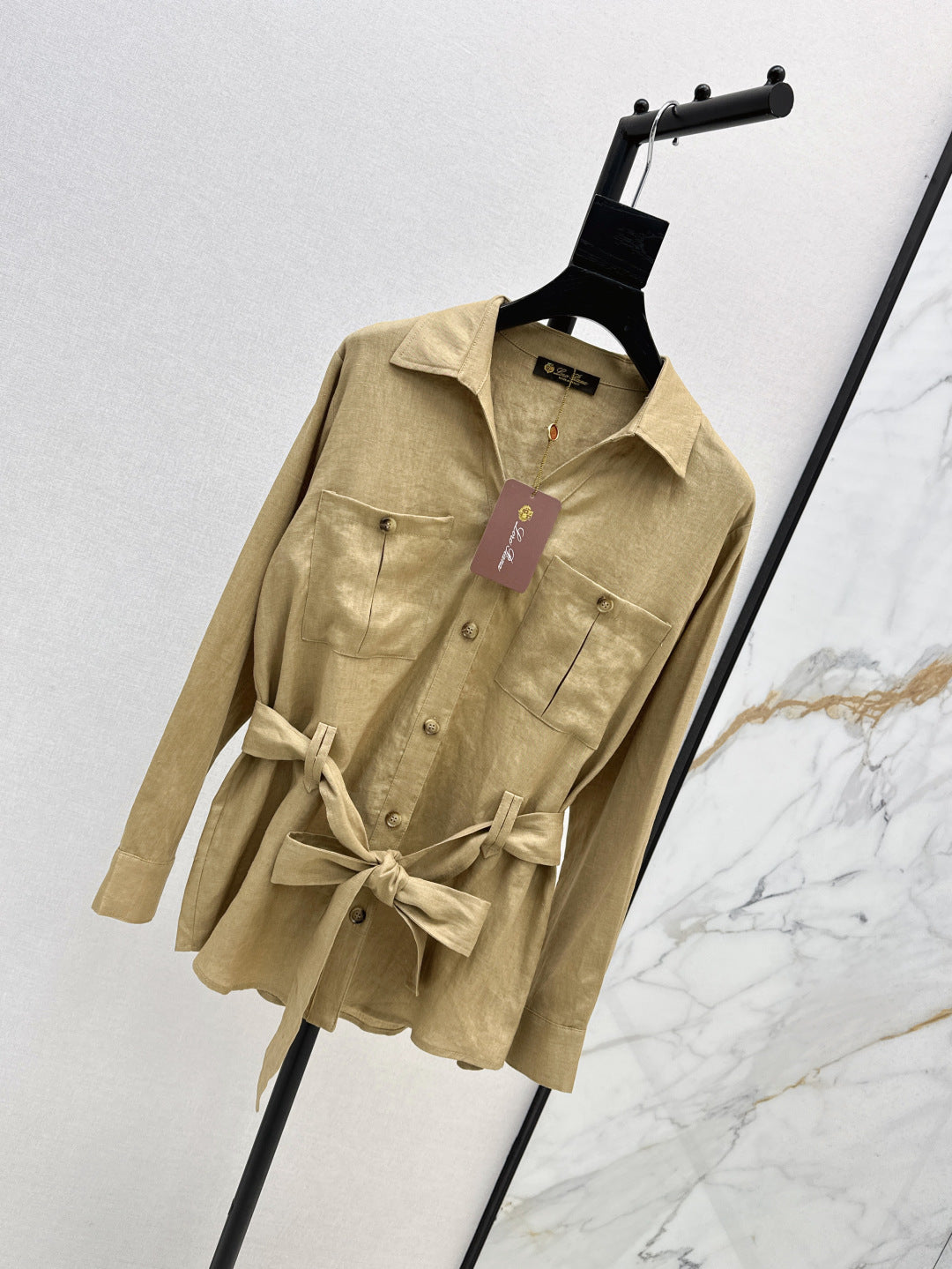 Loro 25fw linen cargo jacket