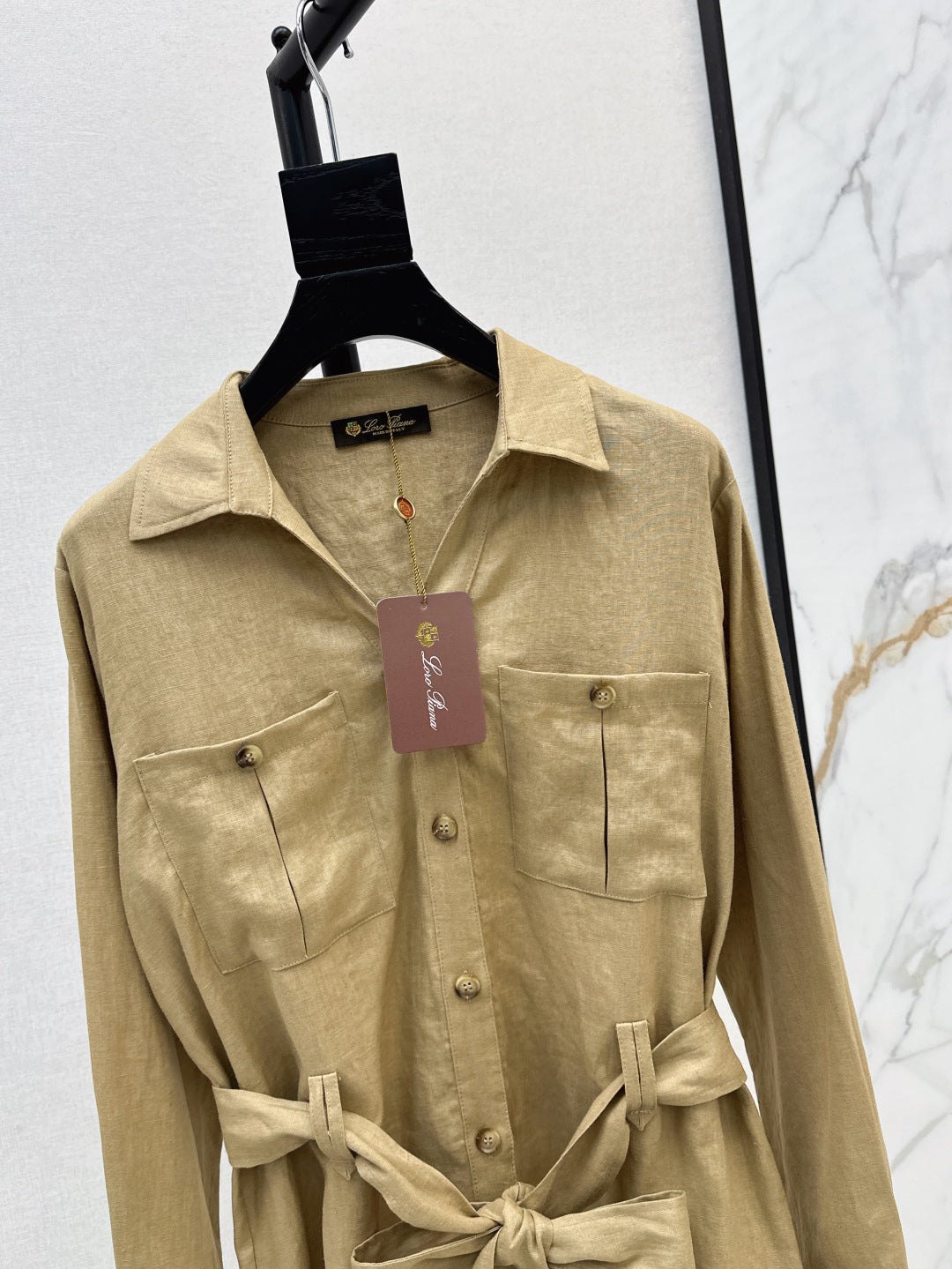 Loro 25fw linen cargo jacket