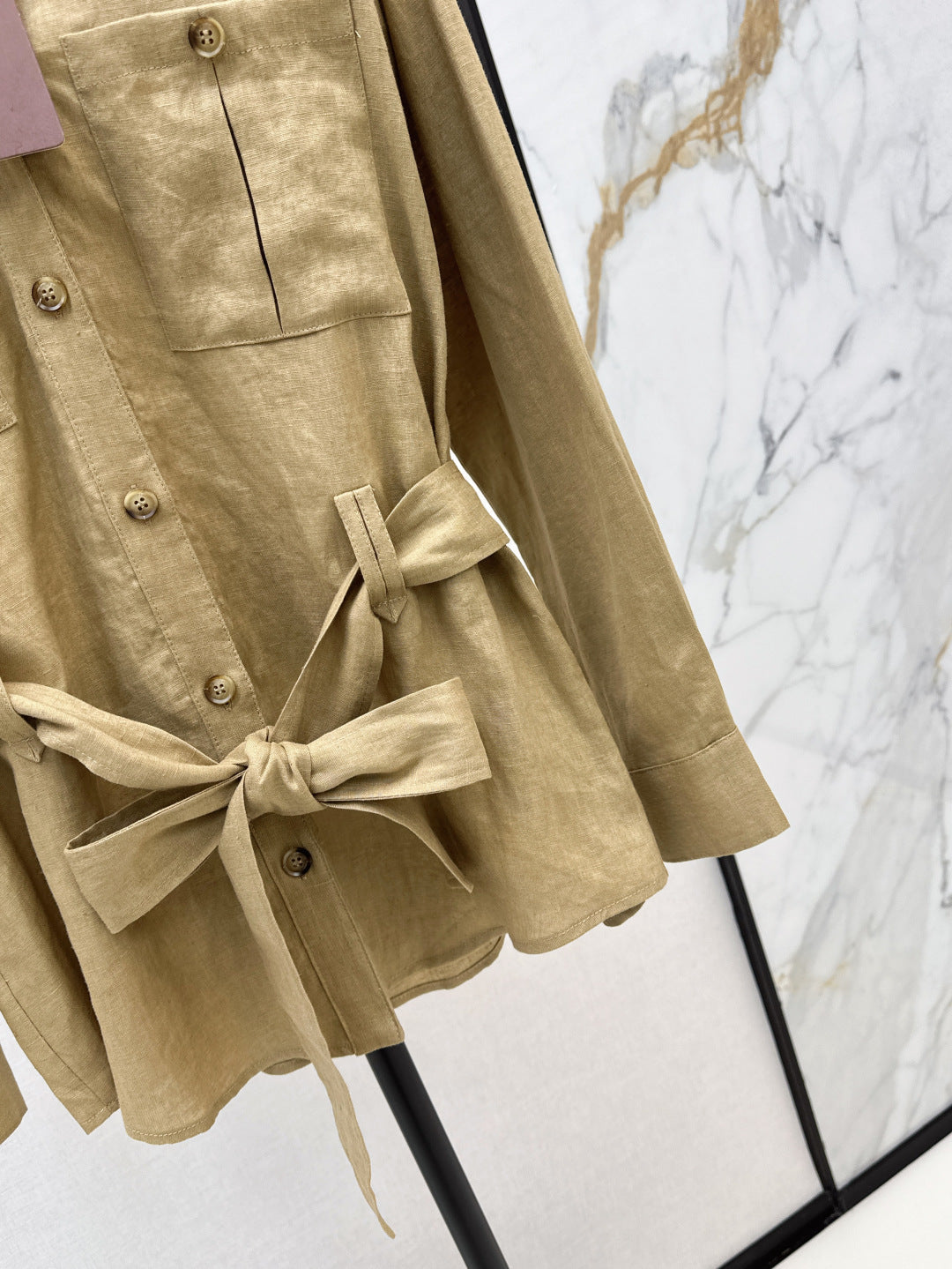 Loro 25fw linen cargo jacket