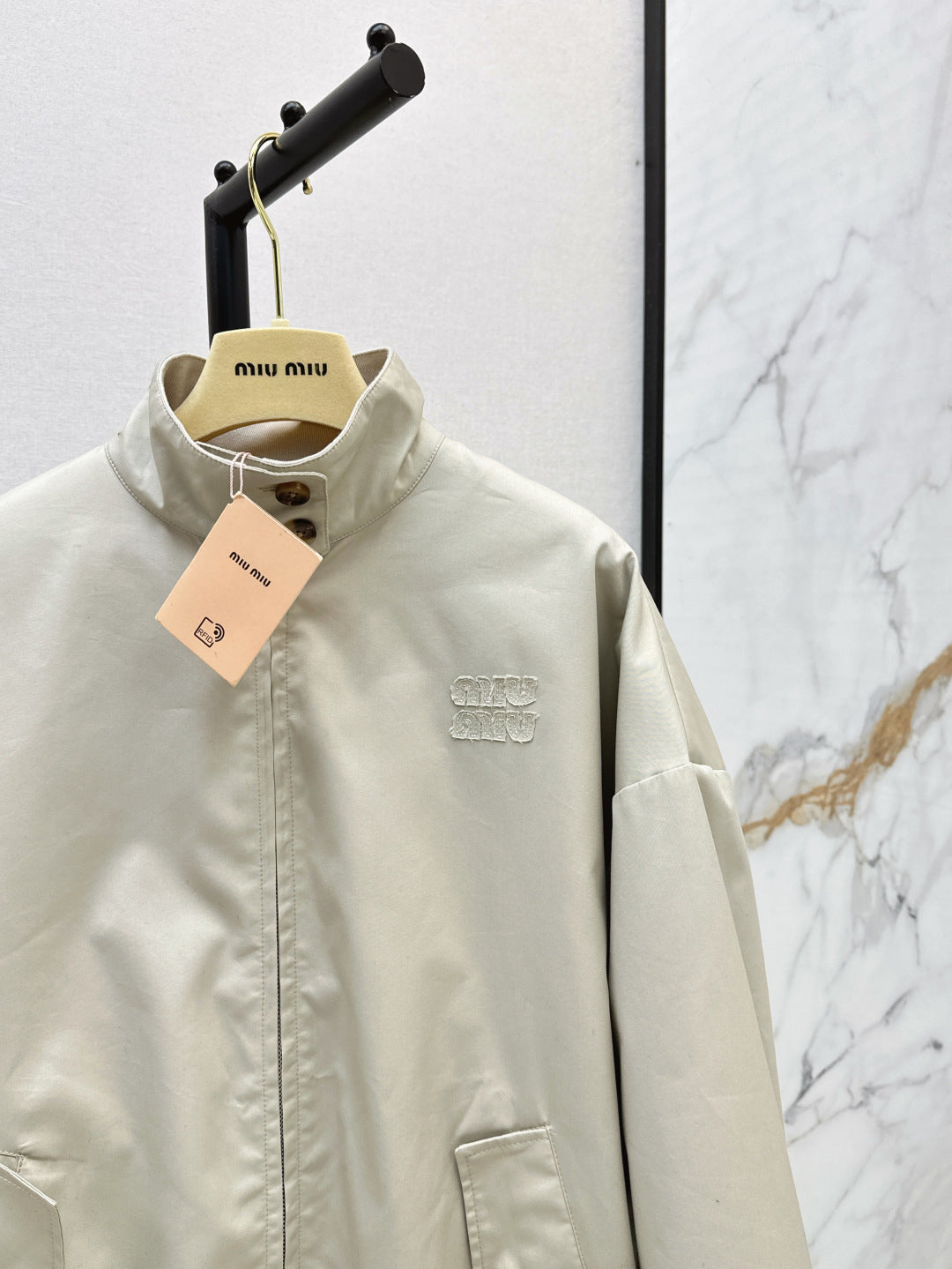 Miu 25fw embroidered jacket